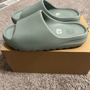 Yeezy by Adidas “Salt” Sleek Gray Slides